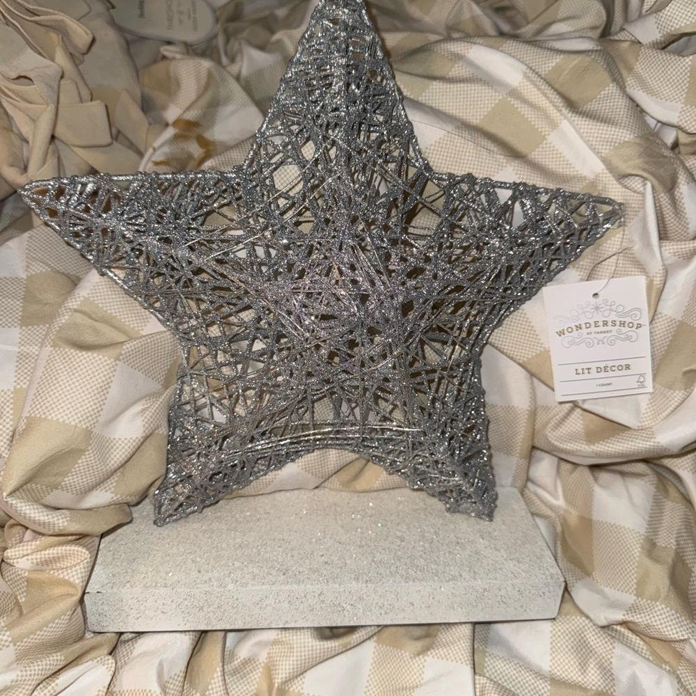 Wondershop Glittering Silver Star Decor